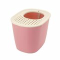 Richell PAW TRAX Top Entry Cat Litter Box - Pink 60004